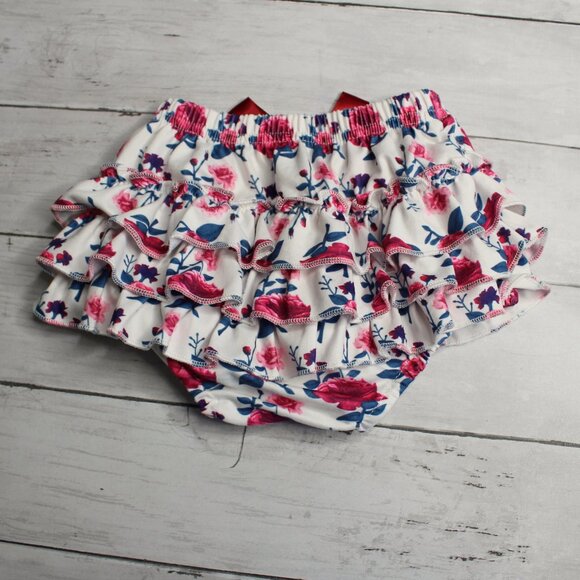 Baby Girl's Rumba Bubble Shorts Size 6-9 Months Floral Bloomers - Picture 5 of 5